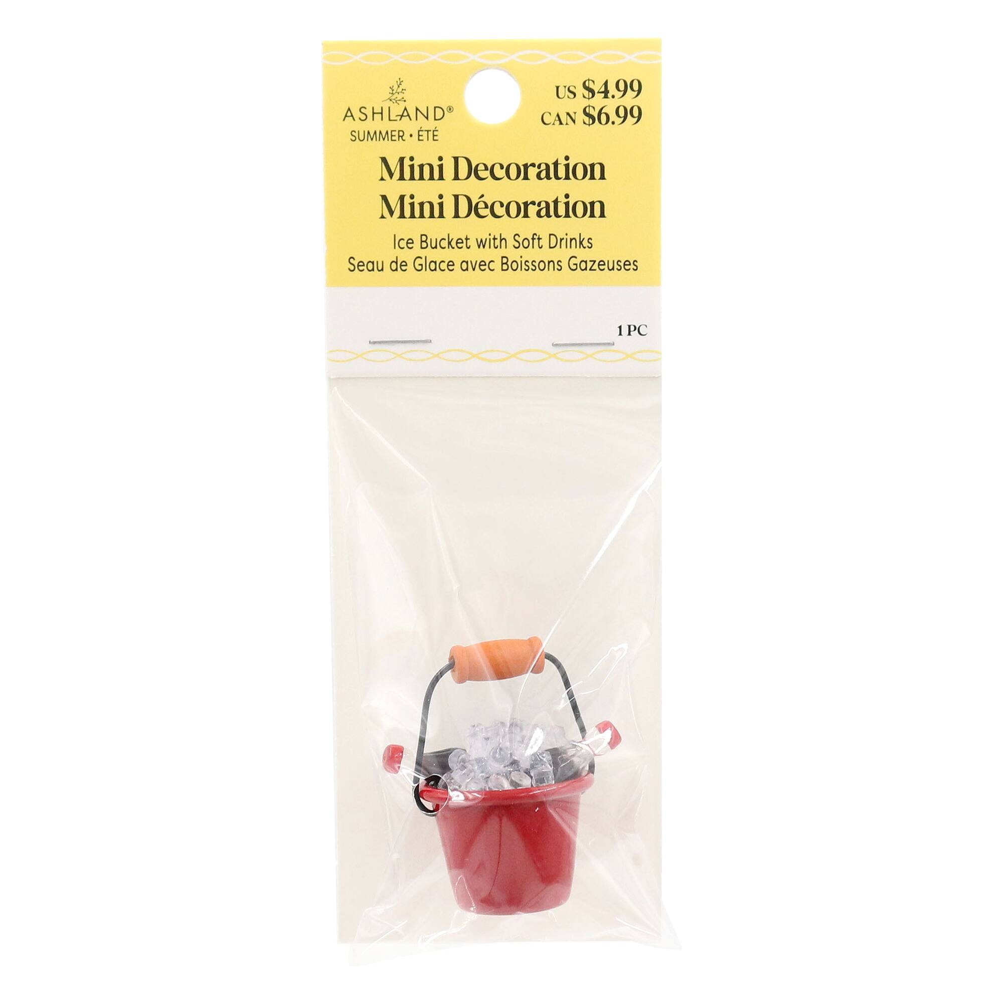 Mini Ice Bucket with Soft Drinks Decoration by Ashland®